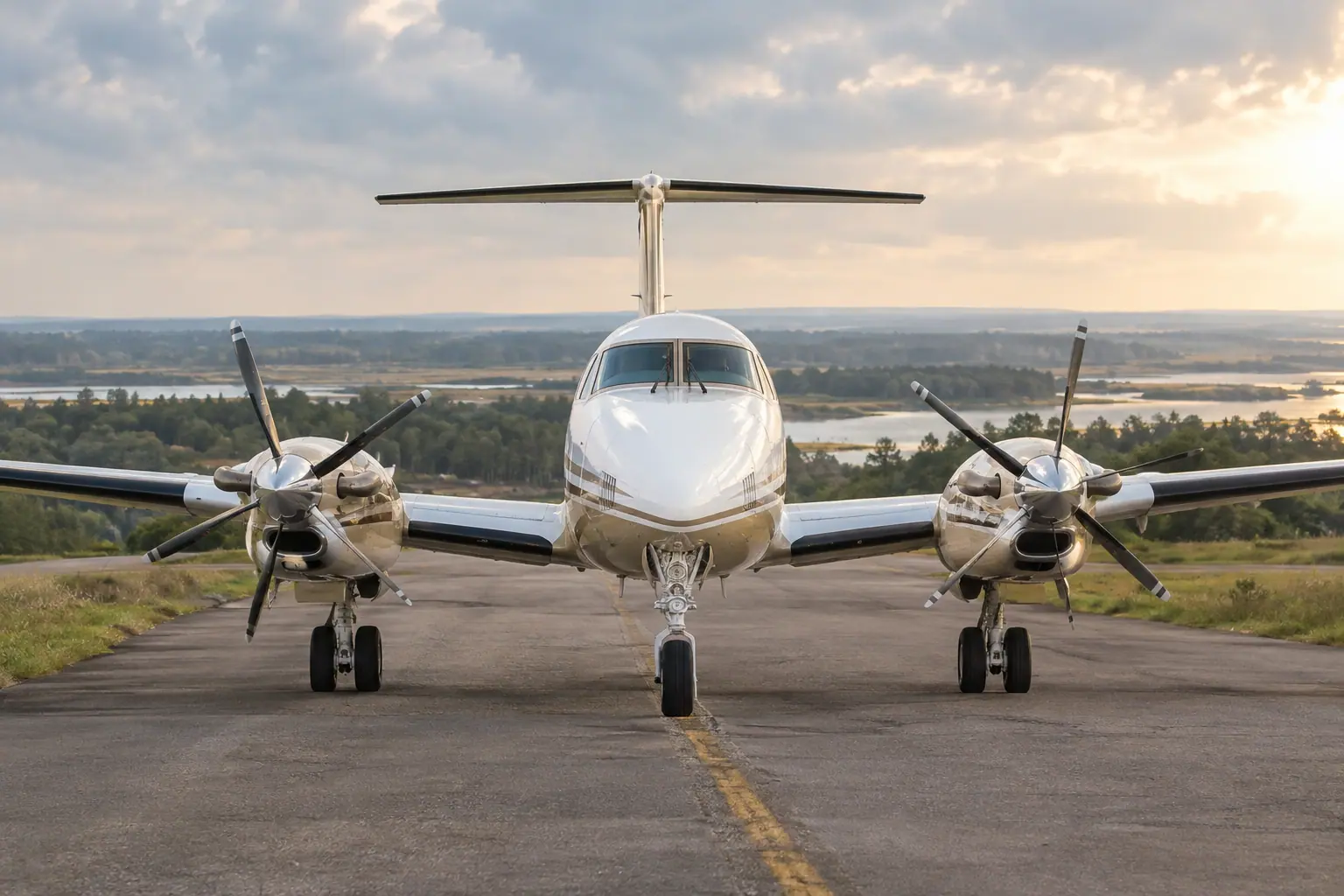 Turboprop on the ramp